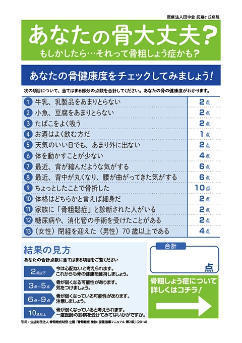 あなたの骨大丈夫？